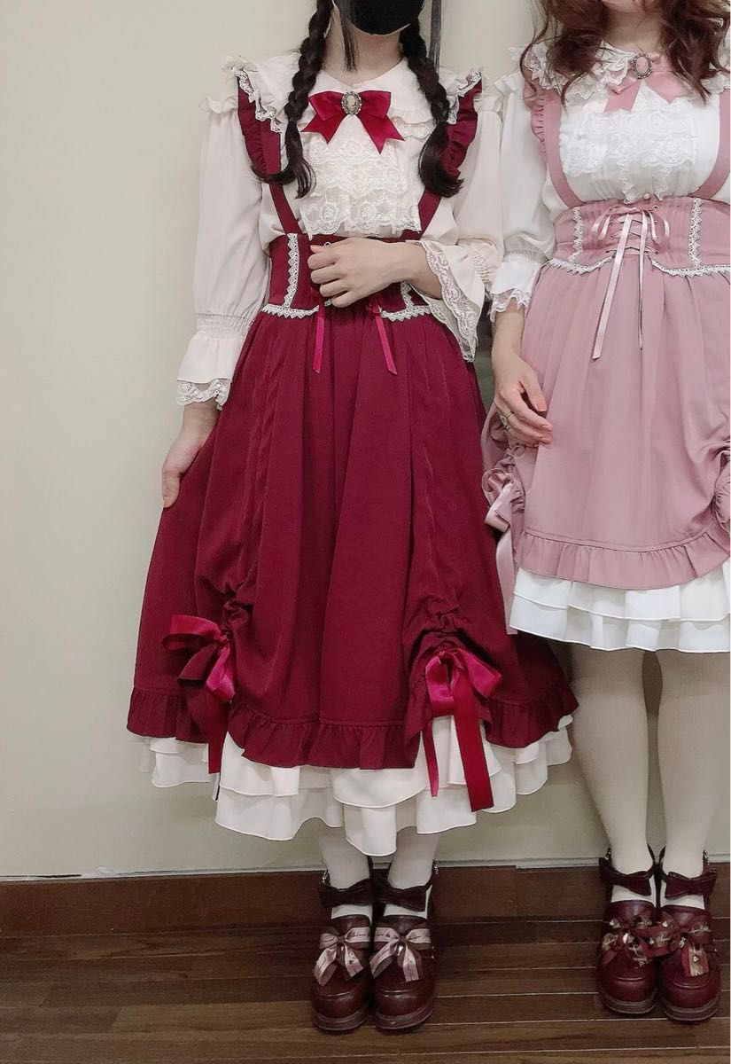 Amavel Classique Dolly Ribbonブラウス スカートセット Amavel Classique Dolly Ribbonブラウス スカートセット