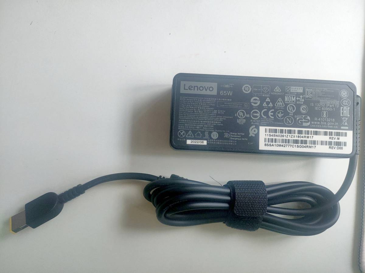 *[ оригинальный новый товар!]Lenovo AC адаптер 20V 3.25A 65W ThinkPad G500 G500s G505 G505s G510 G700 Edge E431 X1 Flex14 Flex15 AC код приложен 