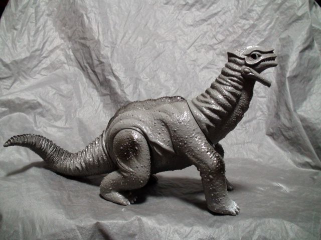 ウルトラマンＧ ⑤日29当時物 旧型 硬質 グレート 怪獣 ソフビ 人形 ギガザウルス 1990年 「検 凍てついた龍 ゲルカドン マジャバ ゴーデス