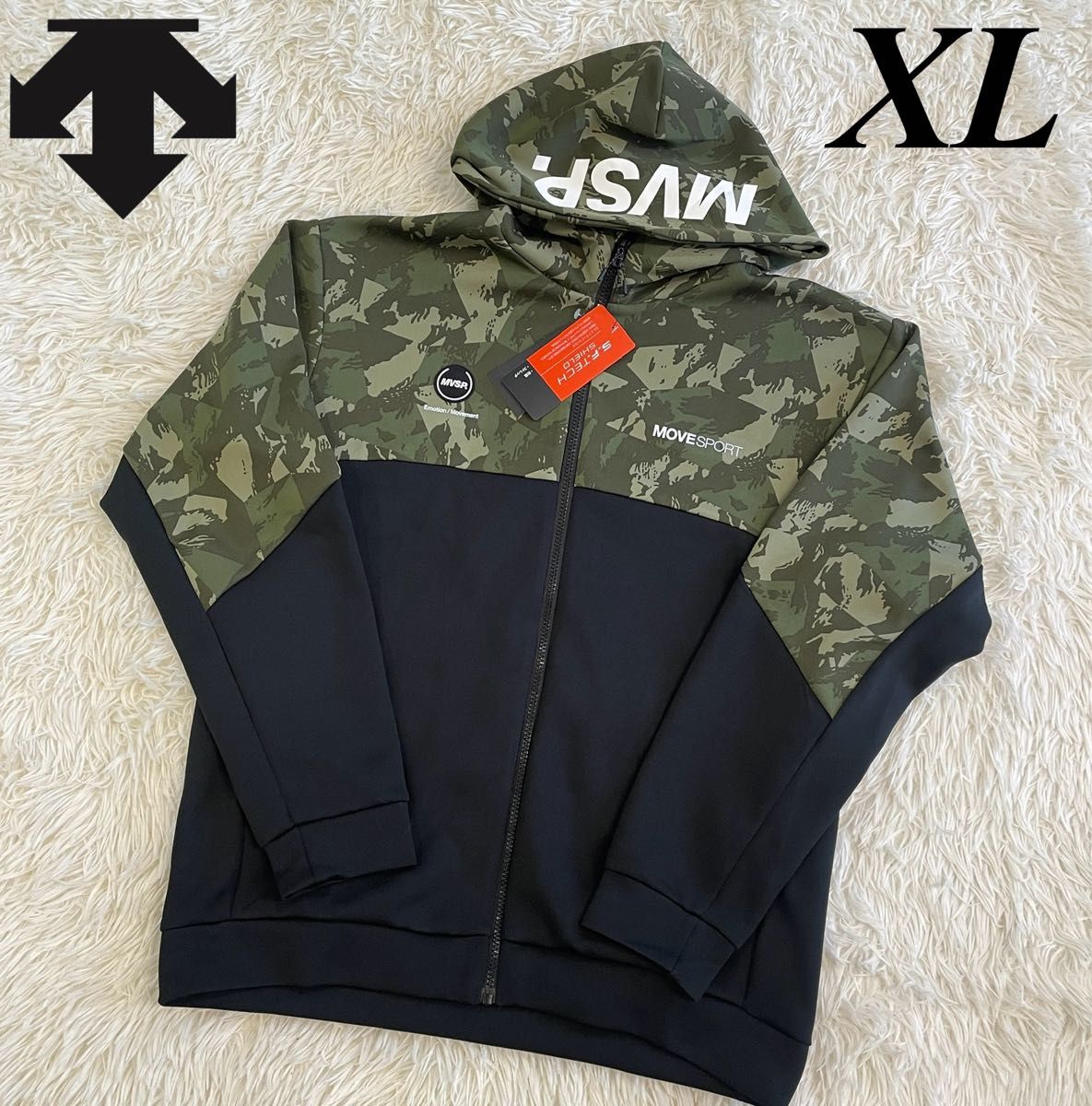 デサント DESCENTE MOVE SPORT ジップアップパーカー XLサイズ デサント DESCENTE MOVE SPORT ジップアップパーカー XLサイズ