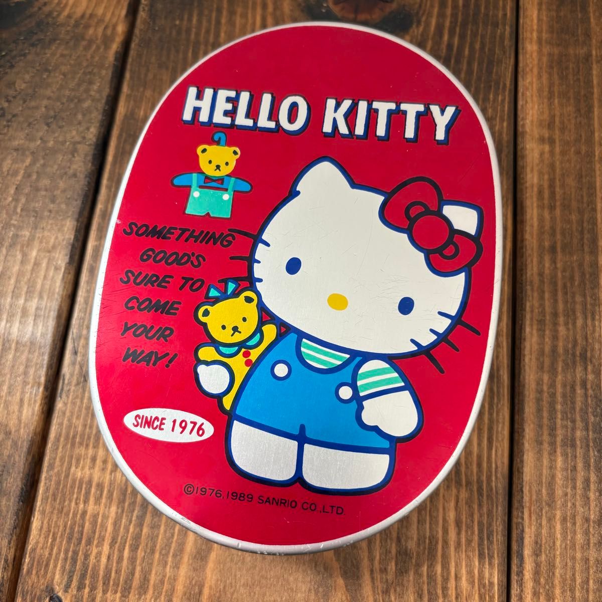 ハローキティ レトロ サンリオ 当時物 アルミ 弁当箱 ランチ ハローキティ レトロ サンリオ 当時物 アルミ 弁当箱 ランチ