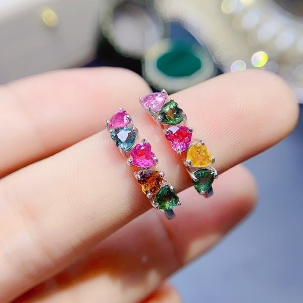 [ certificate attaching ] for women natural tourmaline ring,925 silver,K18 gilding, size adjustment possibility, most the first. bidder sama is beginning price . buy possibility 