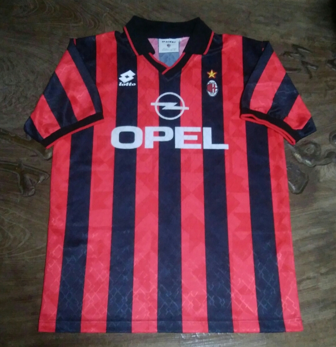 [値下げ交渉] 1995-96 スクデット獲得 バッジョ所属 ACミラン Lotto/ロット MADE IN ITALY 検)1996 MILAN  SCUDETTO BAGGIO BARESI MALDINI