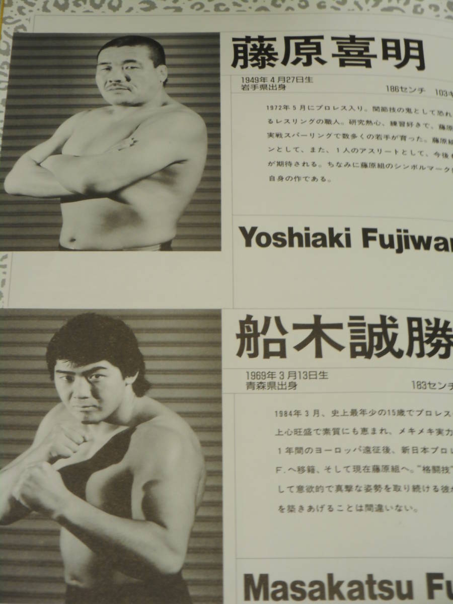 ヤフオク プロフェッショナル藤原組パンフレットvol 3 199 ヤフオク プロフェッショナル藤原組パンフレットvol 3 199