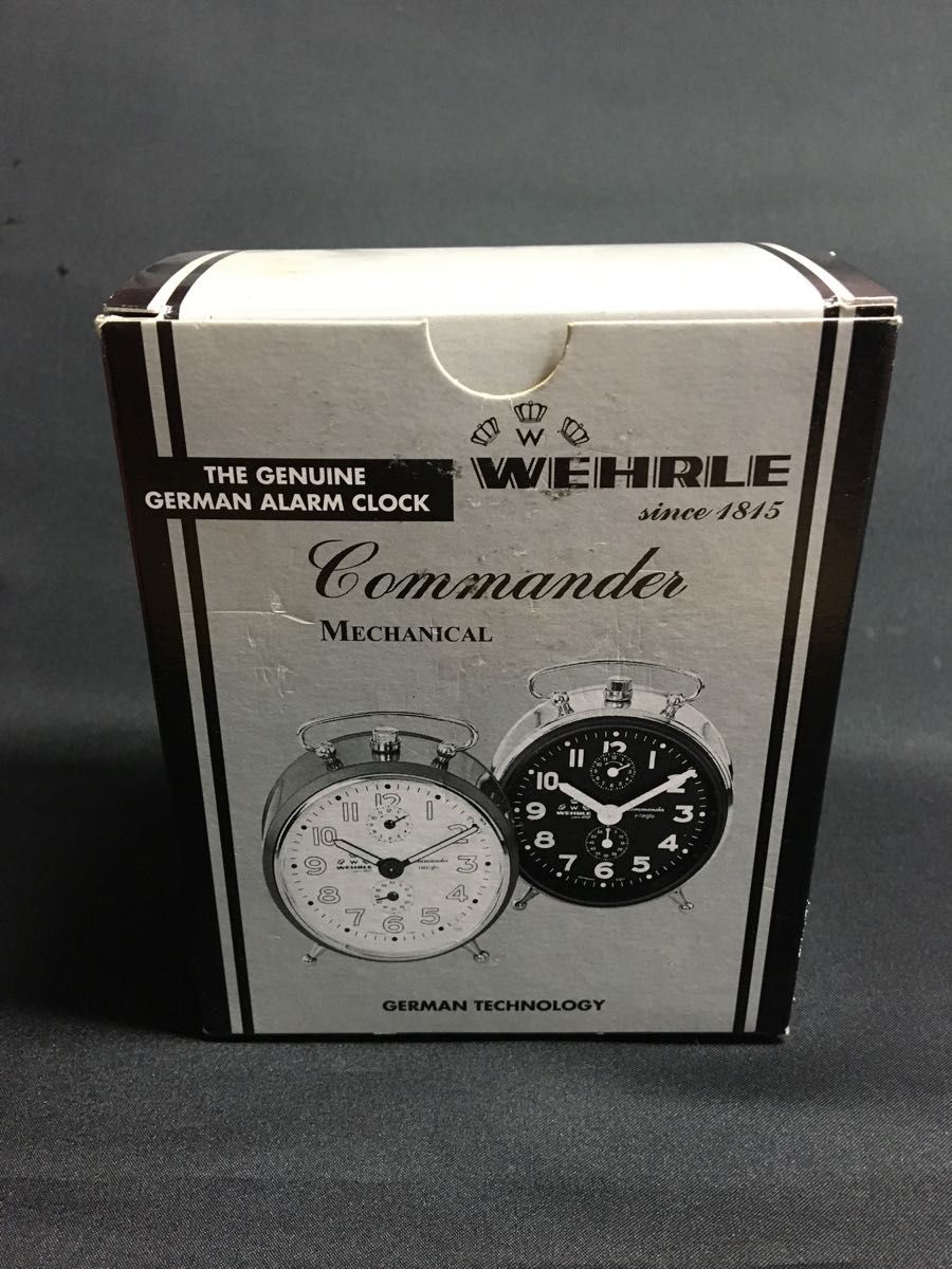 新品未使用品 WEHRLE Commander ウェラ社 目覚まし 時計 新品未使用品 WEHRLE Commander ウェラ社 目覚まし 時計