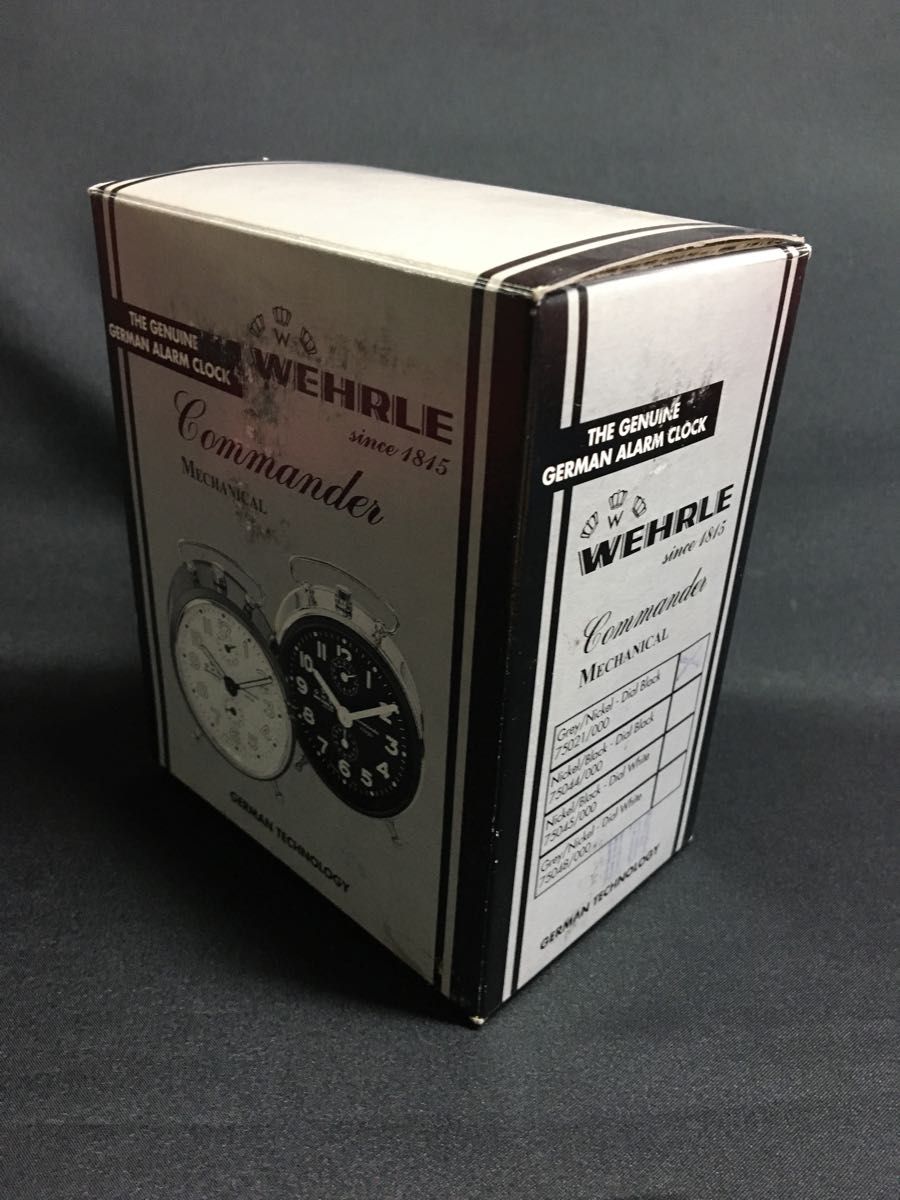 新品未使用品 WEHRLE Commander ウェラ社 目覚まし 時計 新品未使用品 WEHRLE Commander ウェラ社 目覚まし 時計