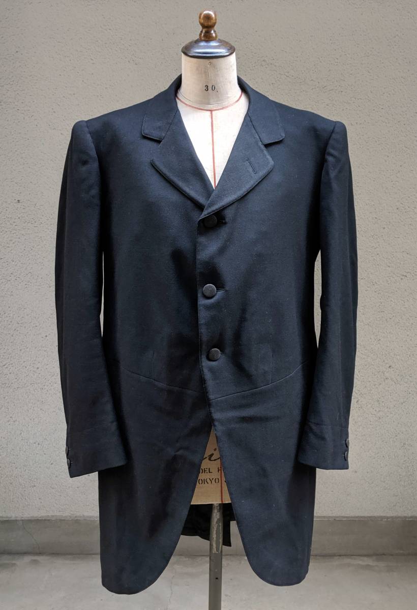  France antique 00's10's20'smo- person g coat /30's Vintage formal tailcoat tail coat Europe old clothes ΓMT