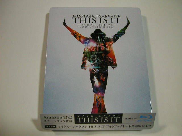 Blu-ray Amazon限定スチールブック仕様【マイケルジャクソン THIS IS IT】_画像1