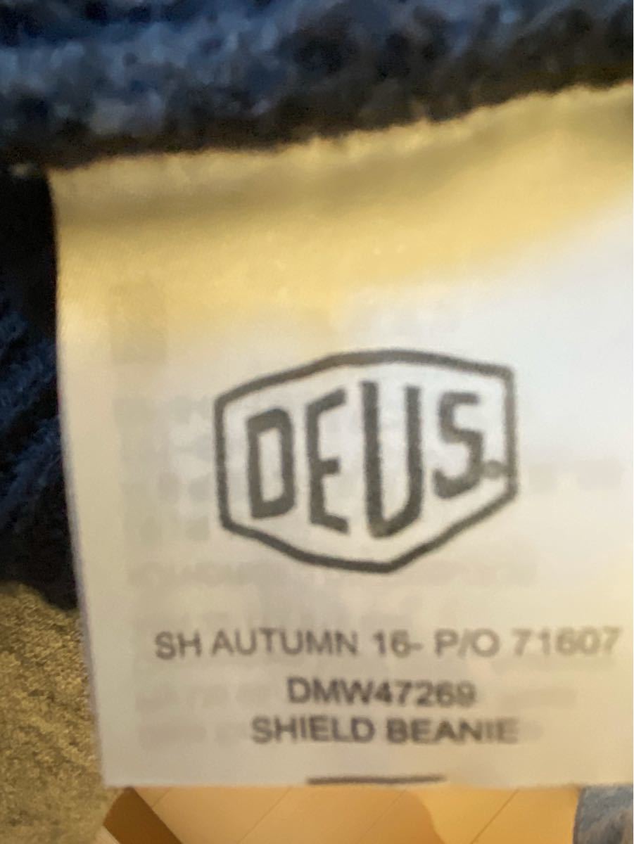 Deus  デウスエクスマキナ  ニット帽子  ニット帽 ニットキャップ 紺(Navy)