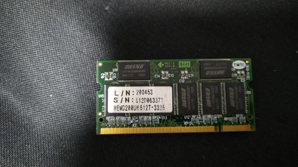 [ identification ka]* summarize successful bid welcome * for laptop memory DDR SO-DIMM DDR333 PC2700 512MB Buffalo DN333-A512