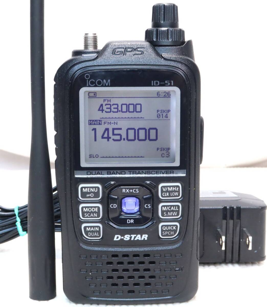 美品 ICOM アイコム ID-51 ハンディ無線機 144/430MHz 取説・元 美品 ICOM アイコム ID-51 ハンディ無線機 144/430MHz 取説・元
