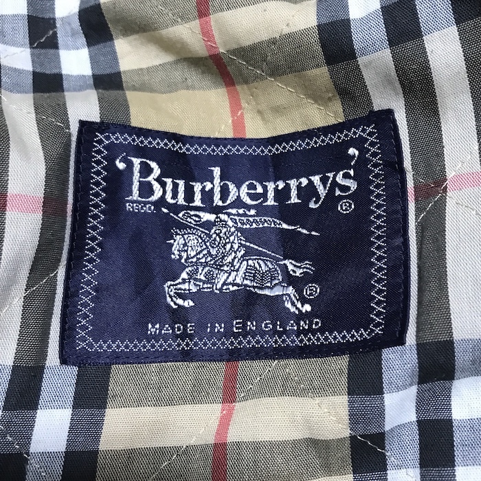 送料無料】レア 80s イングランド製 Burberrys コート クルミボタン