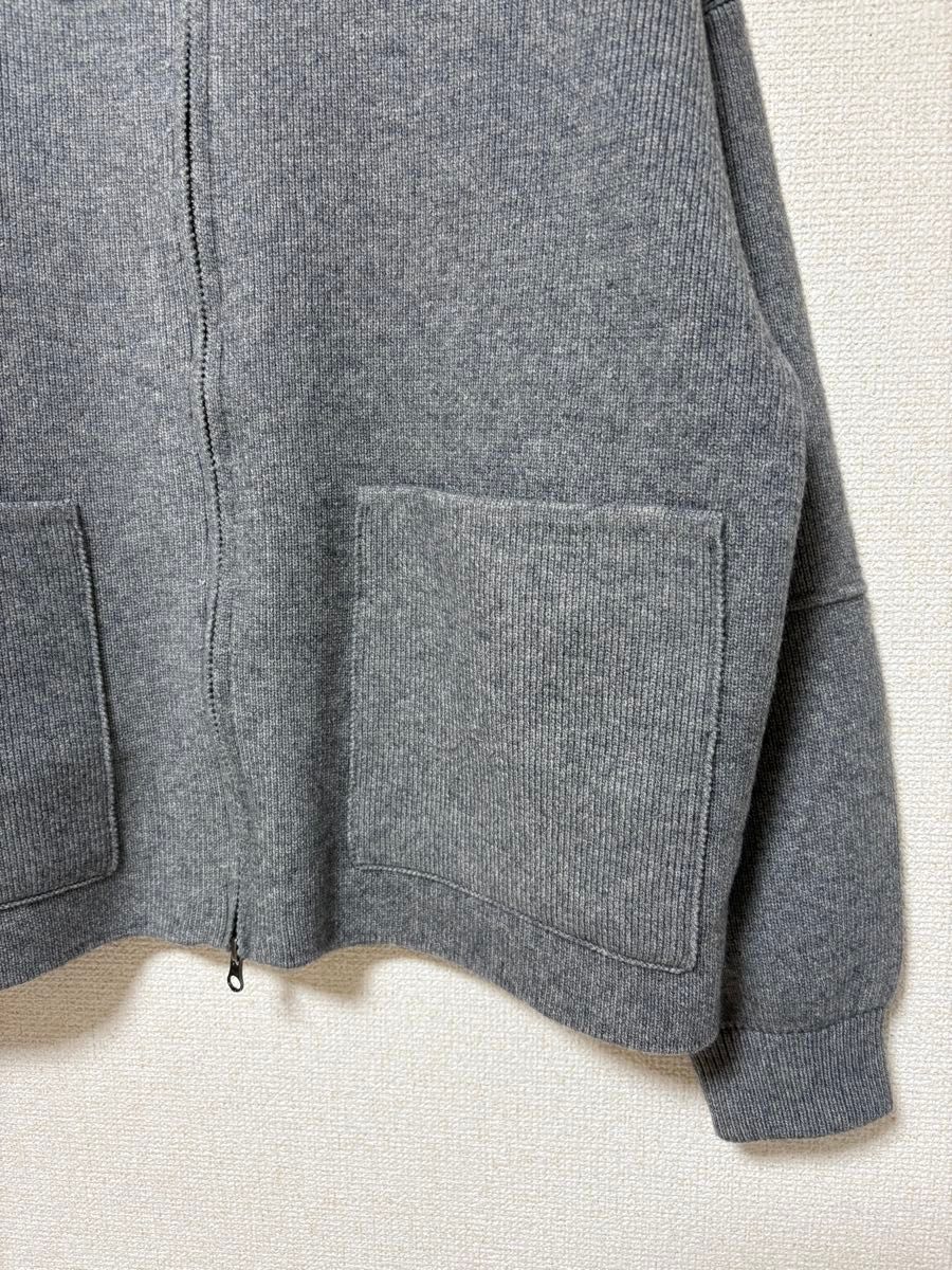 URBAN RESEARCH DOORS ニットZIPブルゾン 杢GRAY《未使用品