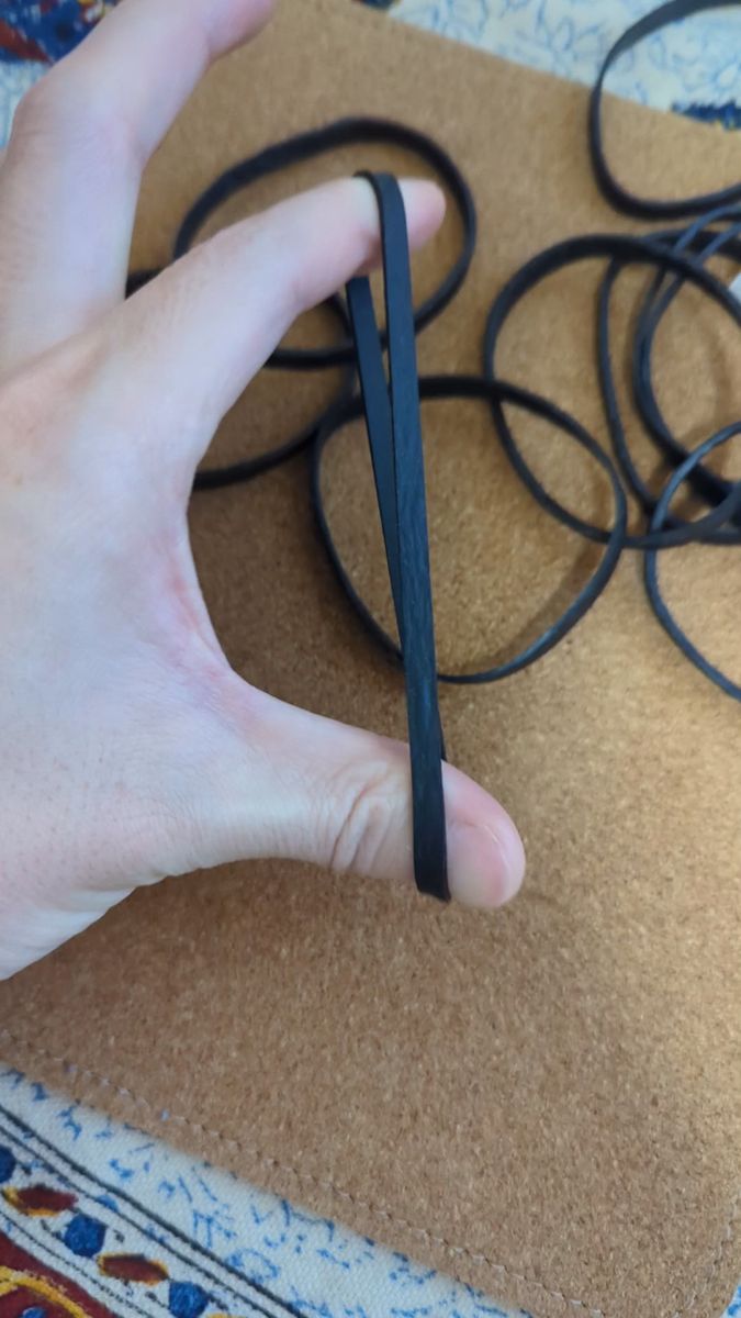 輪ゴム 10本セット 直径6cm 幅0.5mm