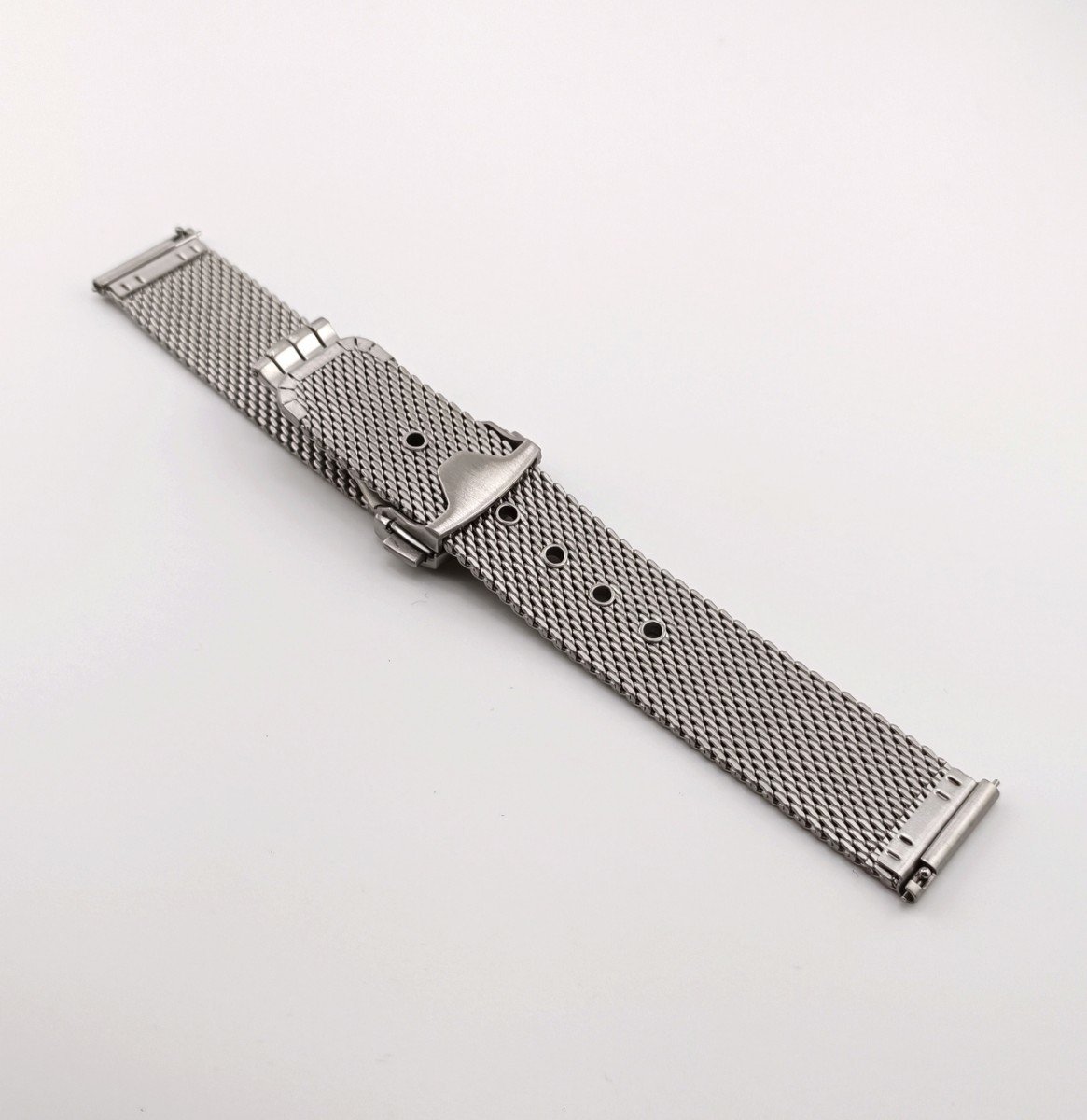 20mm メッシュ ブレスレット シルバー クイックバネ棒 社外品 20mm メッシュ ブレスレット シルバー クイックバネ棒 社外品
