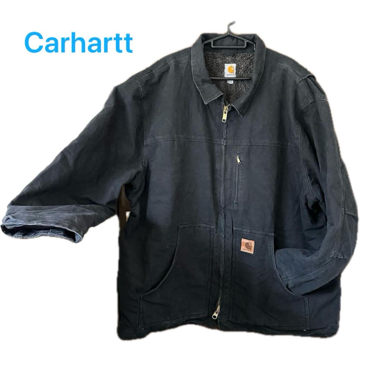 Carhartt ダックワークジャケット 古着 2XLサイズ ブラック Carhartt ダックワークジャケット 古着 2XLサイズ ブラック