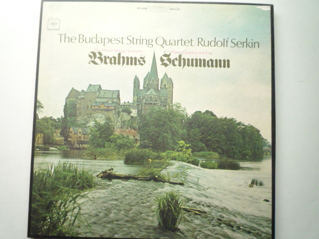 B79-41 米COLUMBIA盤2LP ブラームス/弦楽四重奏曲全曲、シューマン ブダペスト四重奏団、ゼルキン