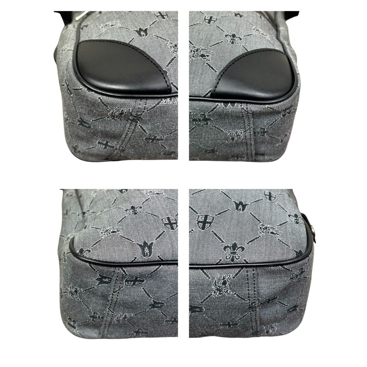 美品 BURBERRY BLACK LABEL ショルダーバッグ 総柄 希少 美品 BURBERRY BLACK LABEL ショルダーバッグ 総柄 希少