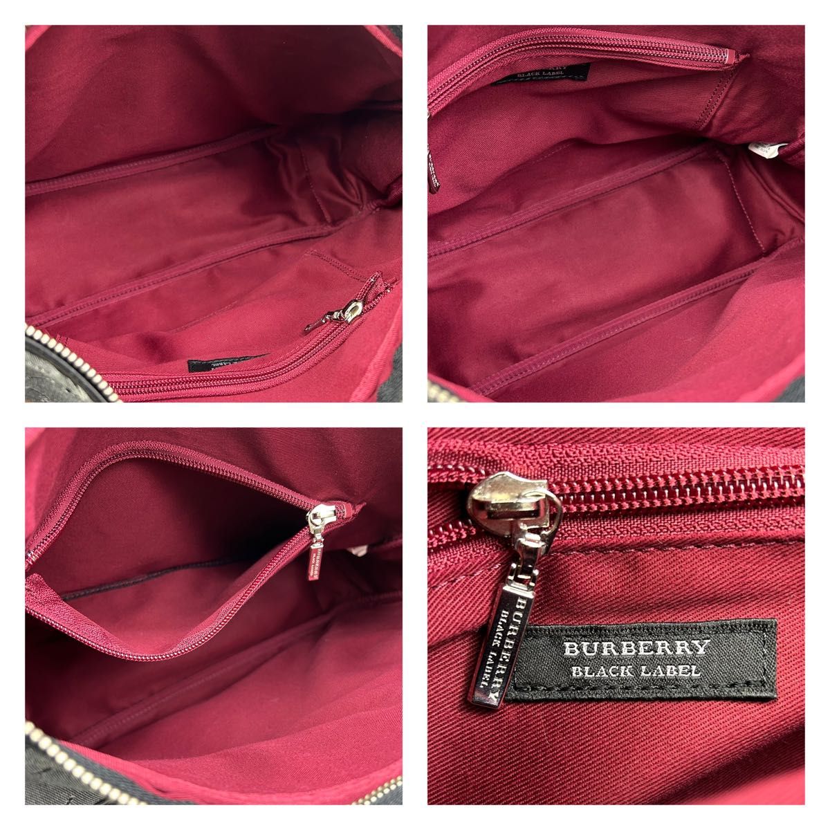美品 BURBERRY BLACK LABEL ショルダーバッグ 総柄 希少 美品 BURBERRY BLACK LABEL ショルダーバッグ 総柄 希少