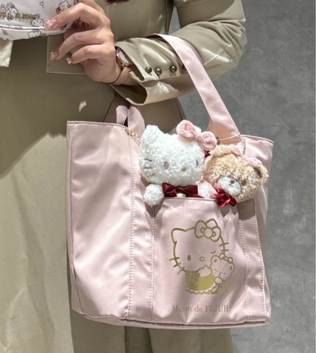 Maison de FLEUR キティ タイニーチャム バッグチャーム セット Maison de FLEUR キティ タイニーチャム バッグチャーム セット