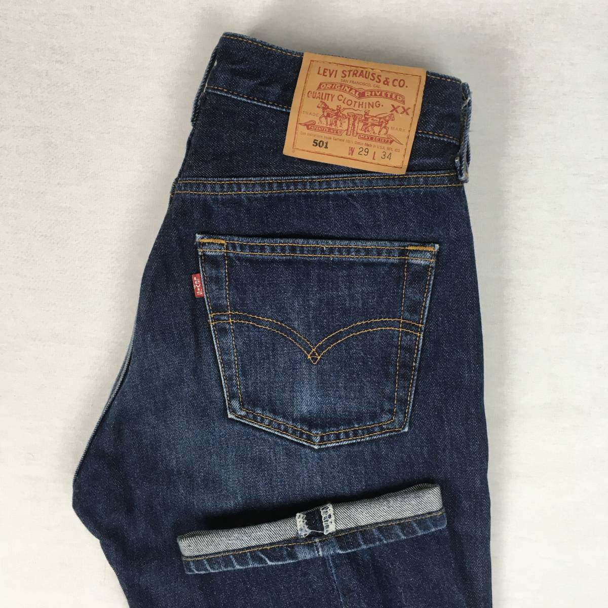 Levi's リーバイス 501 レギュラー 米国製 99年 デニム ジーンズ W29 L34 刻印524_画像1