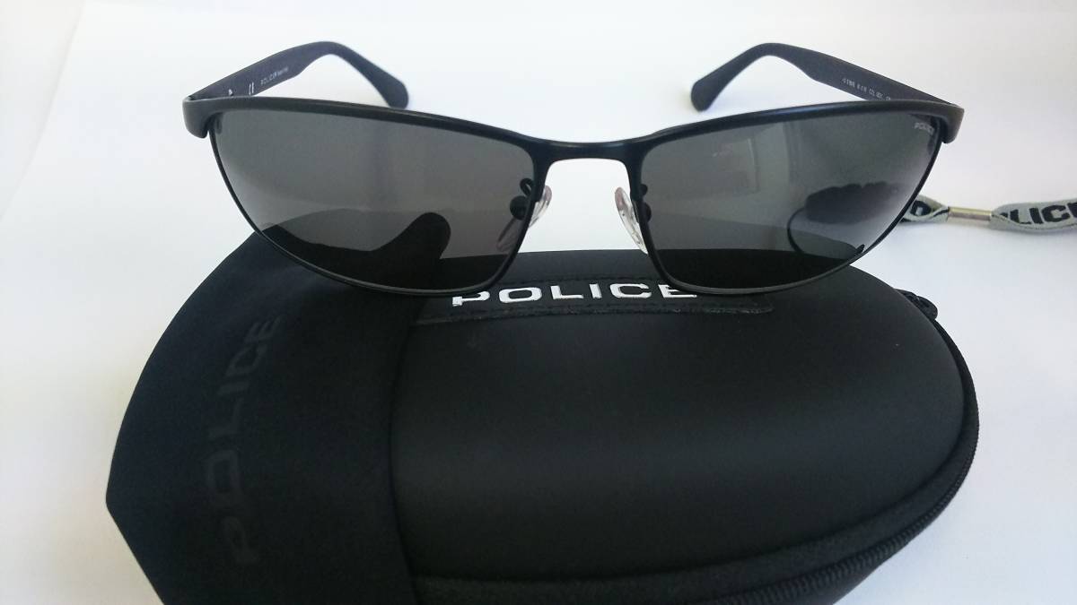 POLICE Police солнцезащитные очки бесплатная доставка новый товар не использовался S8646 матовый черный 