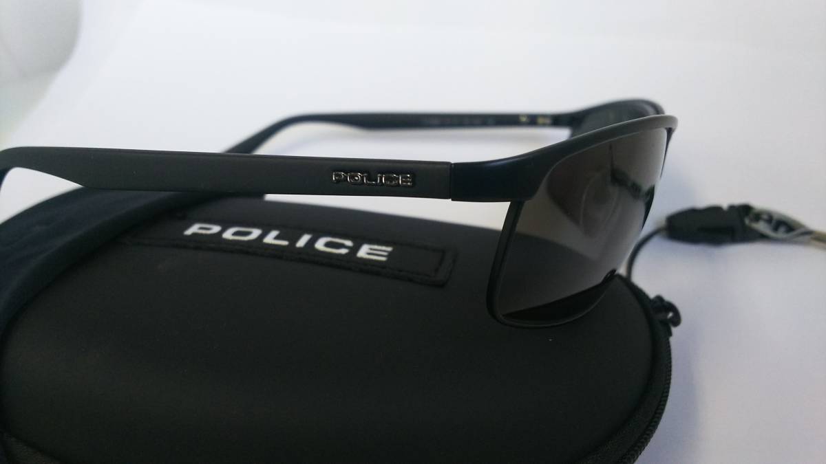 POLICE Police солнцезащитные очки бесплатная доставка новый товар не использовался S8646 матовый черный 
