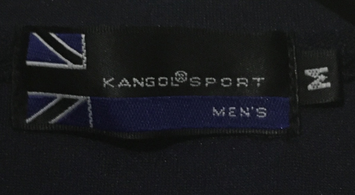  прекрасный товар *KANGOL SPORT Kangol спорт джерси жакет M темно-синий темно-синий one отметка линия мужской 