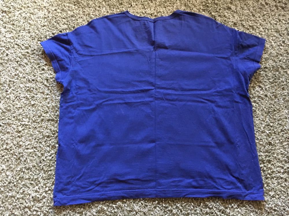 サンスペルSUNSPEL☆ワイドTシャツ 半袖Tシャツ イエローとネイビーの2枚セット サイズ8_画像6
