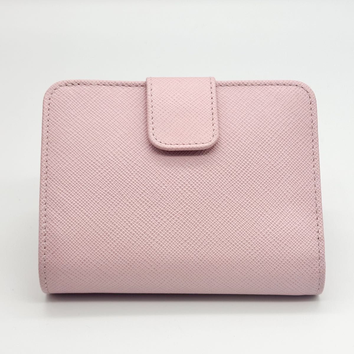 PRADA プラダ 二つ折り財布 ピンク サフィアーノ コンパクト PRADA プラダ 二つ折り財布 ピンク サフィアーノ コンパクト