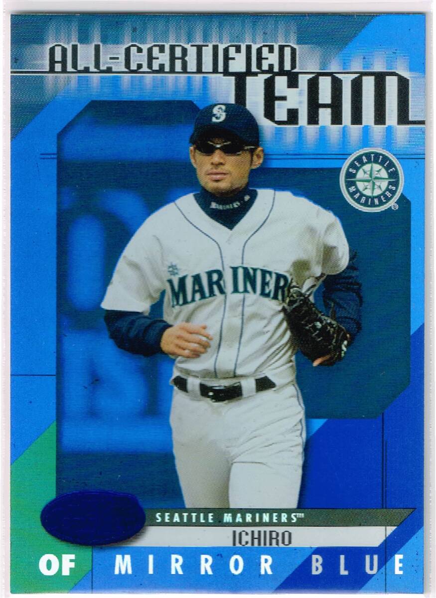 【国内配送】 2002 MLB #AC-1 Blue Mirror Team Certified All Certified Leaf Donruss