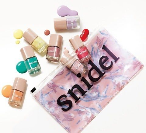 【sweet 2018年4月号付録】snidel 春ネイル7本セット&花柄ポーチ（未開封品）_画像1