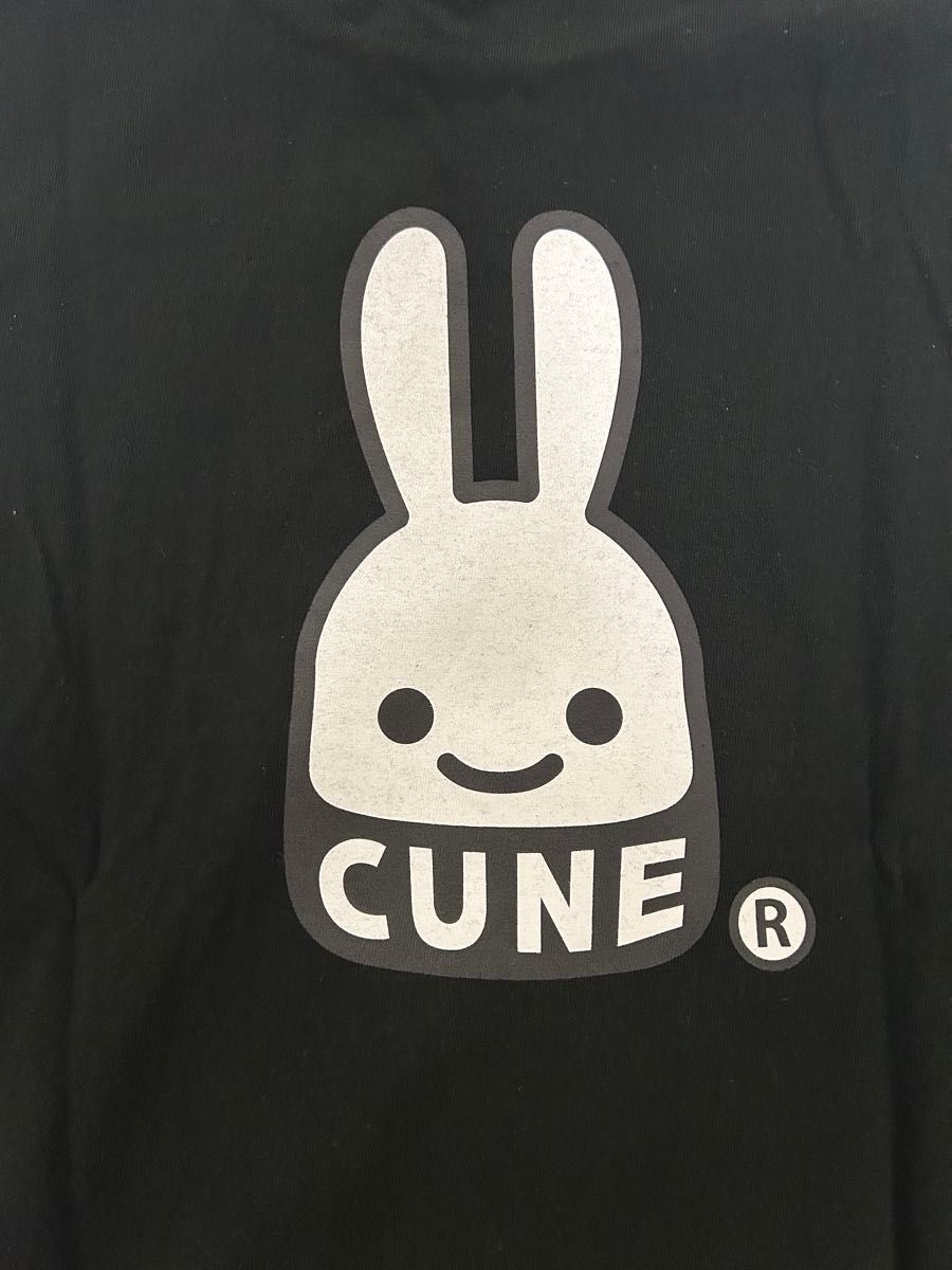CUNE L/S Tee CUNEウサギ ブラック M キューン ウサギ ロンT T CUNE L/S Tee CUNEウサギ ブラック M キューン ウサギ ロンT T