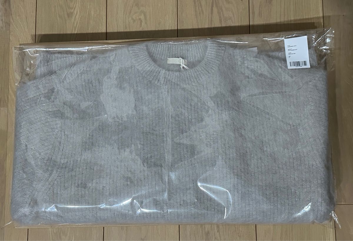 トップス FOX CASHMERE KNIT SAND GRAY LIDNM FOX CASHMERE KNIT SAND GRAY