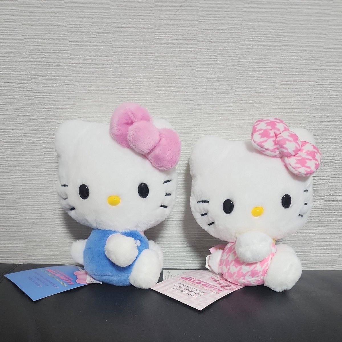 ハローキティ ぬいぐるみ2体 ライトブルー&ピンク千鳥 Sanrio ハローキティ ぬいぐるみ2体 ライトブルー&ピンク千鳥 Sanrio