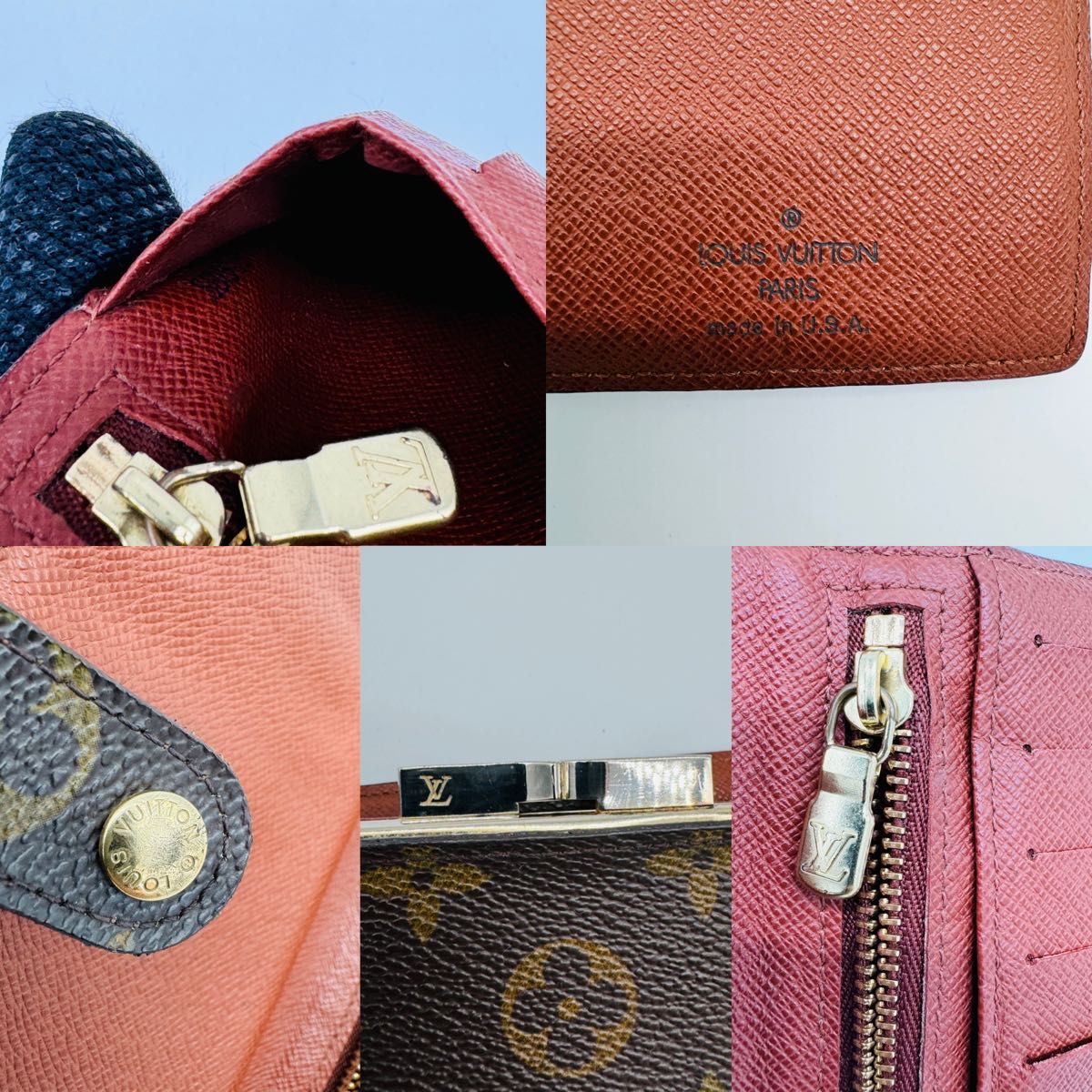 LOUIS VUITTON ルイヴィトン モノグラム がま口 二つ折り財布 長 LOUIS VUITTON ルイヴィトン モノグラム がま口 二つ折り財布 長