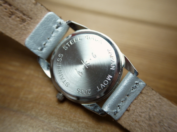 ホークカンパニー レザーウォッチ 腕時計 シルバー 新品 日本製 牛革 本革 レディース メンズ アナログ_画像4