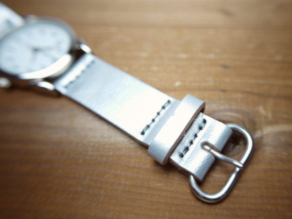 ホークカンパニー レザーウォッチ 腕時計 シルバー 新品 日本製 牛革 本革 レディース メンズ アナログ_画像6
