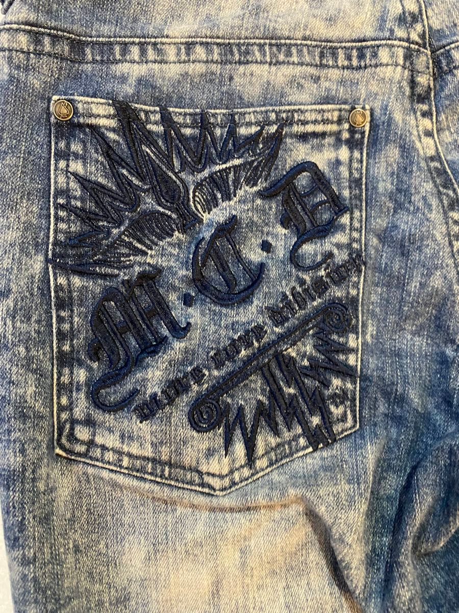 美品】 MCD ムラ染め 鬼ヒゲ ハチノス 刺繍 y2k グランジ 平成 美品】 MCD ムラ染め 鬼ヒゲ ハチノス 刺繍 y2k グランジ 平成