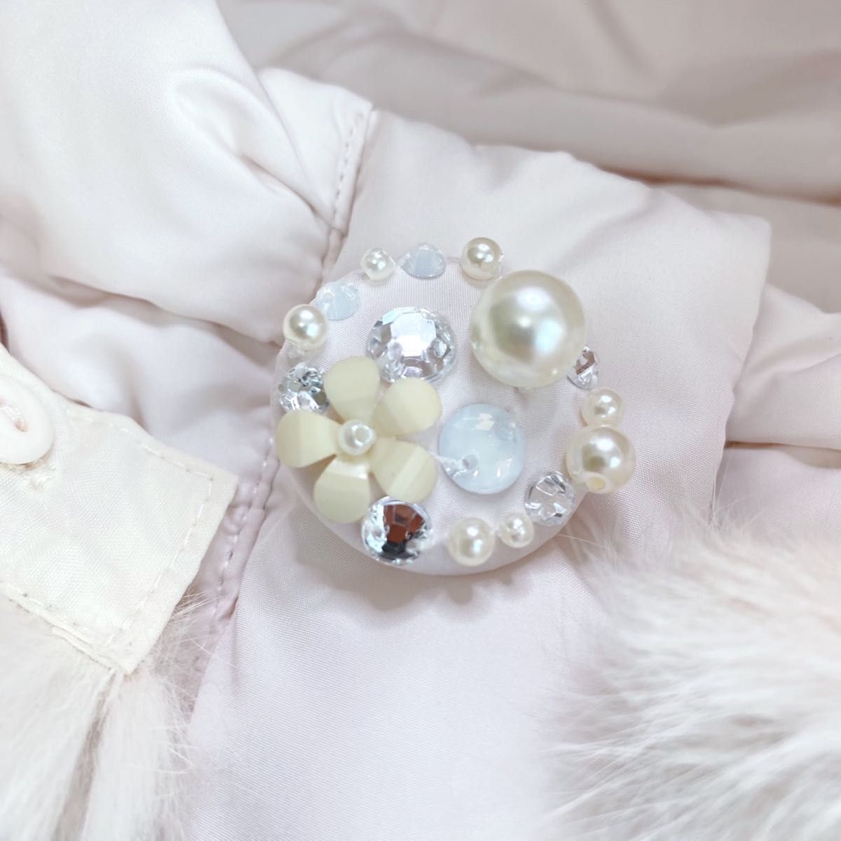 美品 ロディスポット セレナーデ リボン フード ロング ダウン 美品 ロディスポット セレナーデ リボン フード ロング ダウン