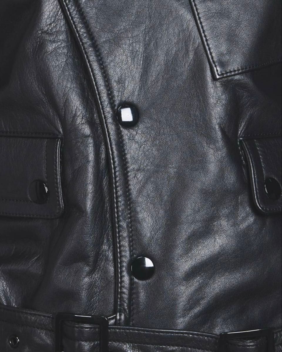 HYKE モーターサイクル ジャケット レザー ライダース green HYKE モーターサイクル ジャケット レザー ライダース green