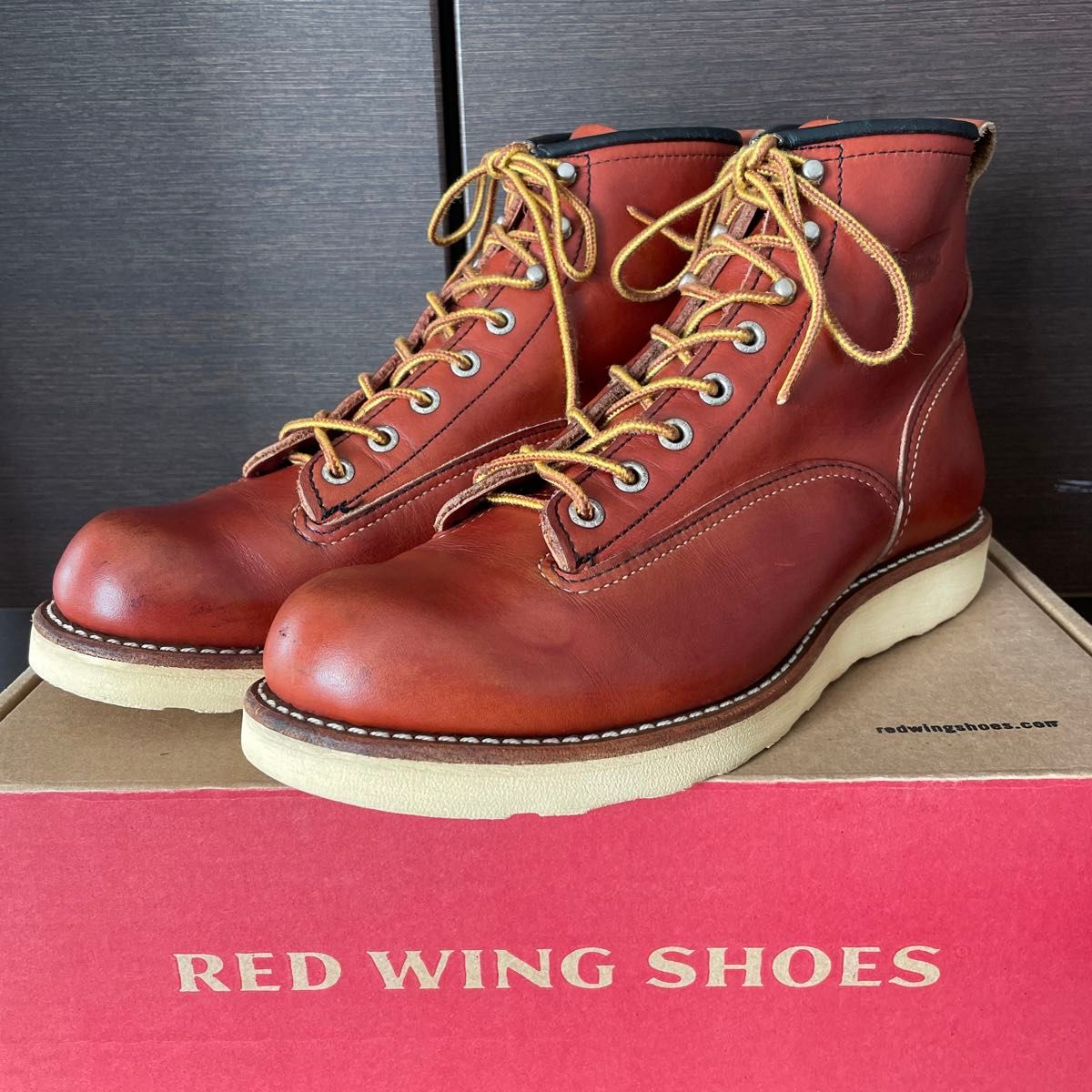 良品07年8 5D】レッドウィング2907ラインマン REDWING プレーン 良品07年8 5D】レッドウィング2907ラインマン REDWING プレーン