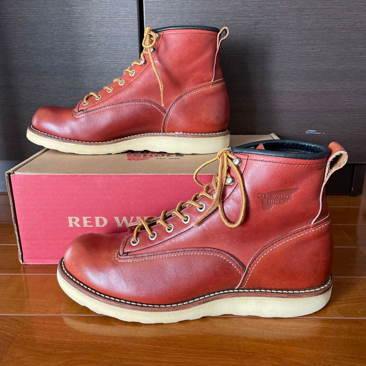 良品07年8 5D】レッドウィング2907ラインマン REDWING プレーン 良品07年8 5D】レッドウィング2907ラインマン REDWING プレーン