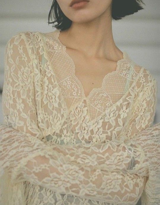 アメリビンテージ COMBINATION LACE TOP ブラック タグ付き新品 アメリビンテージ COMBINATION LACE TOP ブラック タグ付き新品