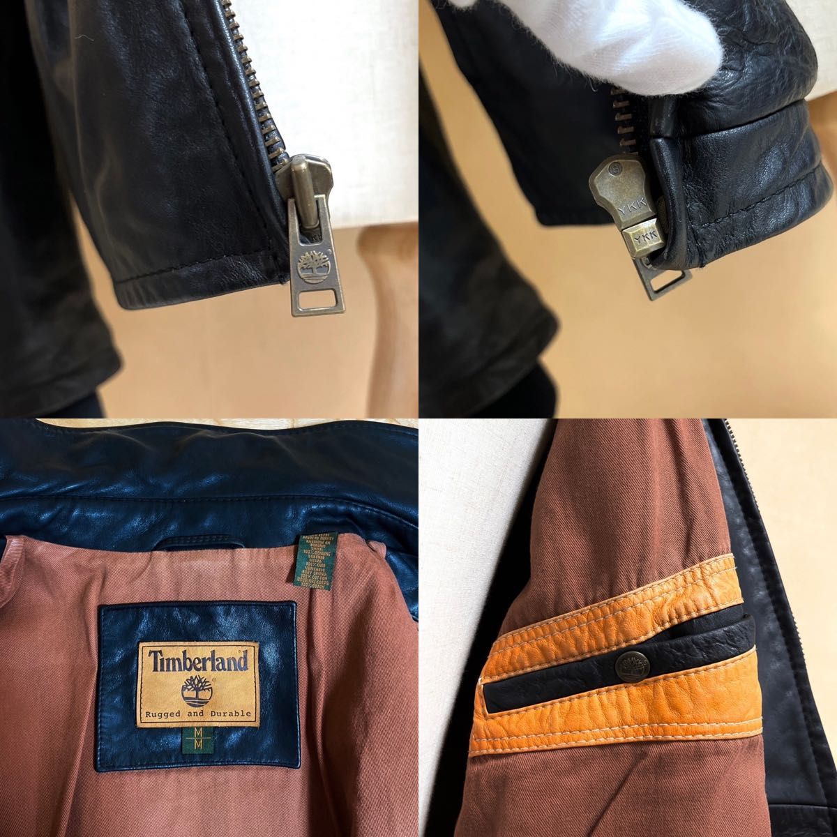 Timberland / ティンバーランド ジップアップ レザージャケット Timberland / ティンバーランド ジップアップ レザージャケット
