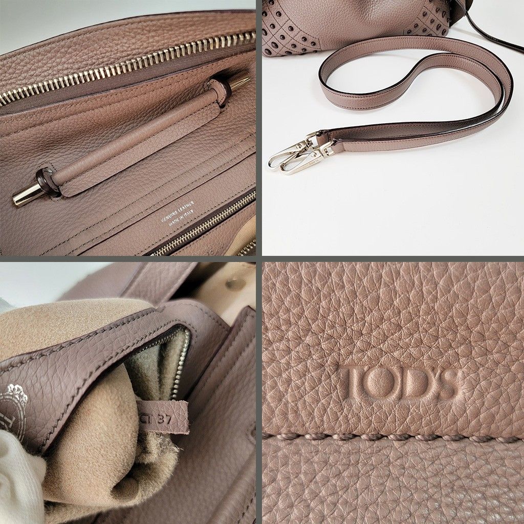 TOD'Sトッズウェーブ バッグ 2WAY ショルダーバッグ TOD'Sトッズウェーブ バッグ 2WAY ショルダーバッグ