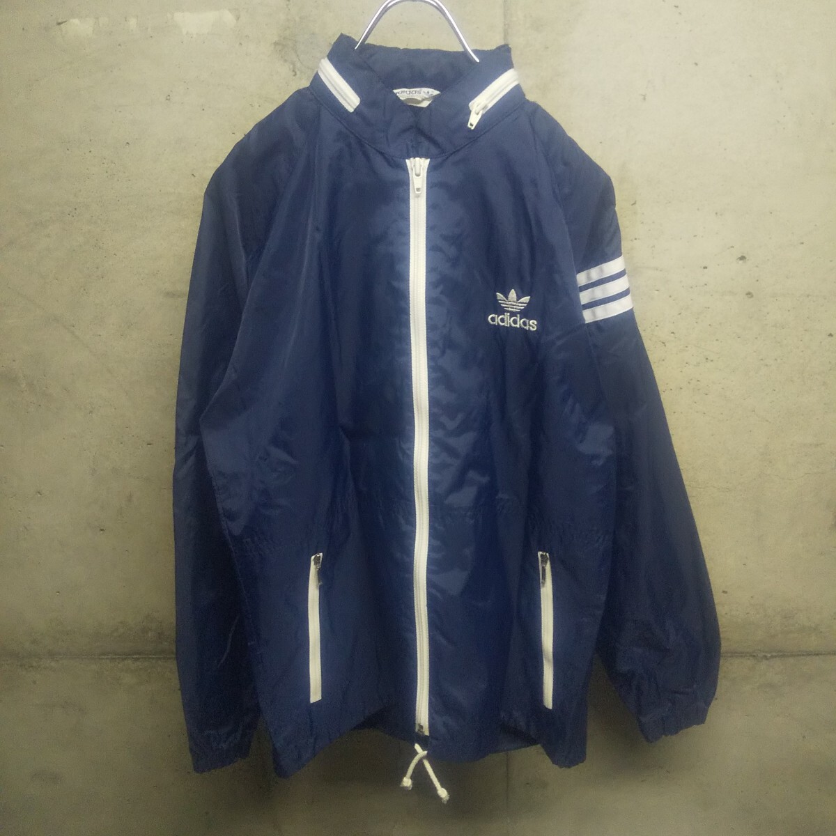 80s adidas / アディダス ナイロンジャケット デサント製 80s adidas / アディダス ナイロンジャケット デサント製