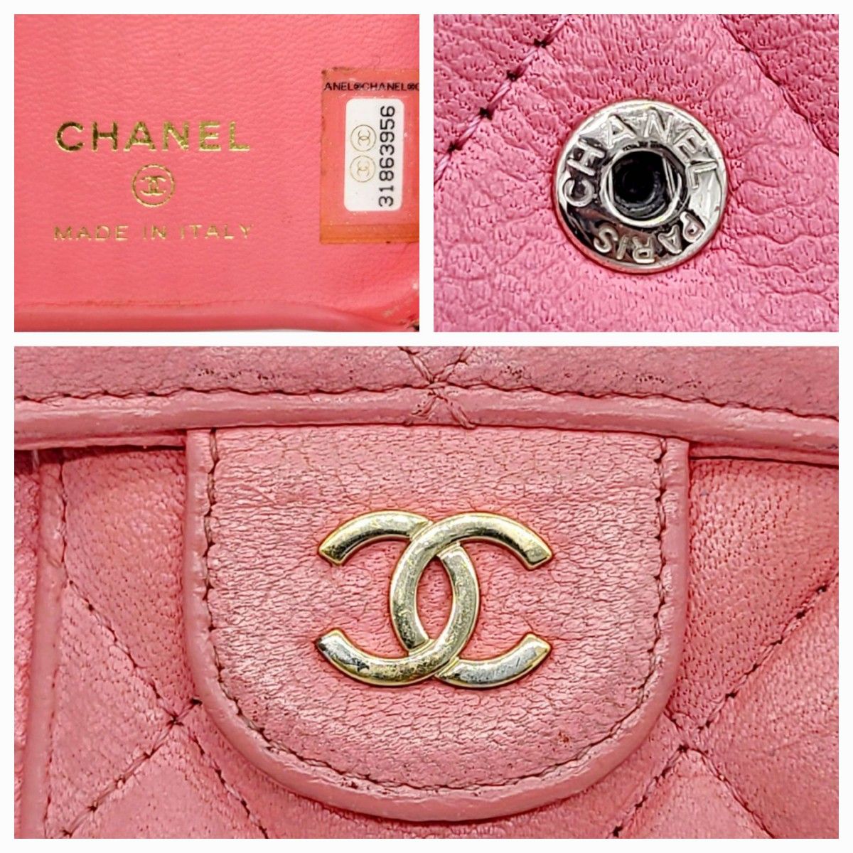 CHANEL iphone13pro対応ケース キャビアスキン ピンク CHANEL iphone13pro対応ケース キャビアスキン ピンク