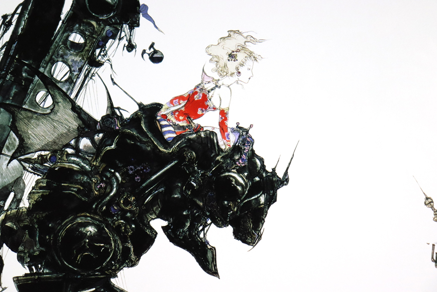 ○人気!○レア○天野喜孝○オーダー版画 街○FF6○状態良好 ○人気!○レア○天野喜孝○オーダー版画 街○FF6○状態良好