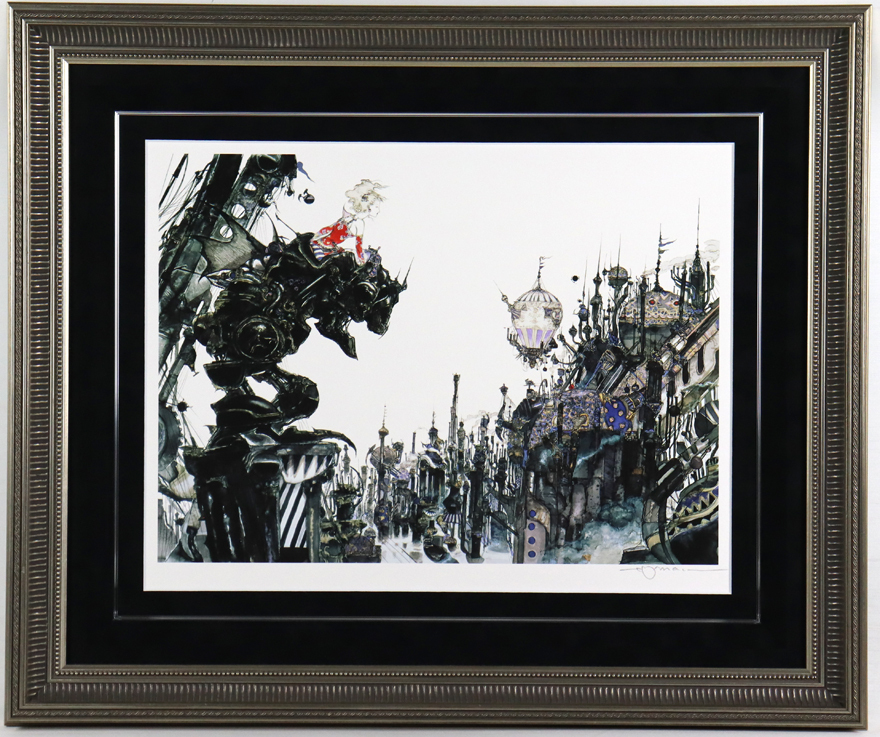 ○人気!○レア○天野喜孝○オーダー版画 街○FF6○状態良好 ○人気!○レア○天野喜孝○オーダー版画 街○FF6○状態良好